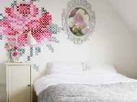 Bloesem Cross Stitch Wall Art